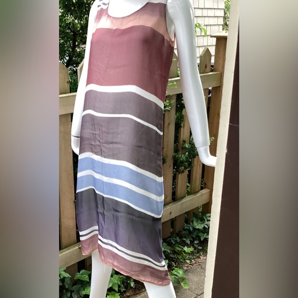 Sleeveless Lined Silk Lafayette Dress - Picture 3 of 10